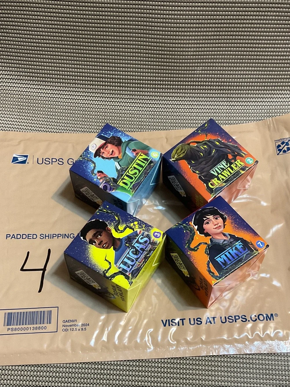 McDonald's Stranger Things Character Cube Toys - Blue Green Orange Yellow#4 - Picture 1 of 1